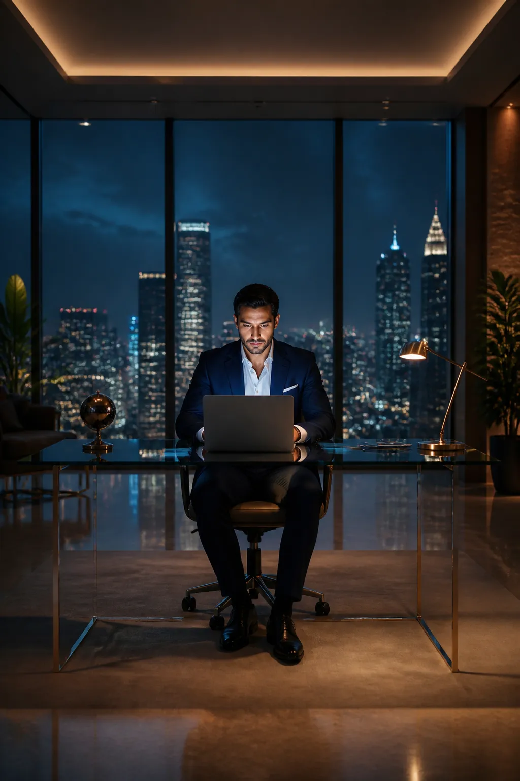Entrepreneur building their AI business with Novrix Media